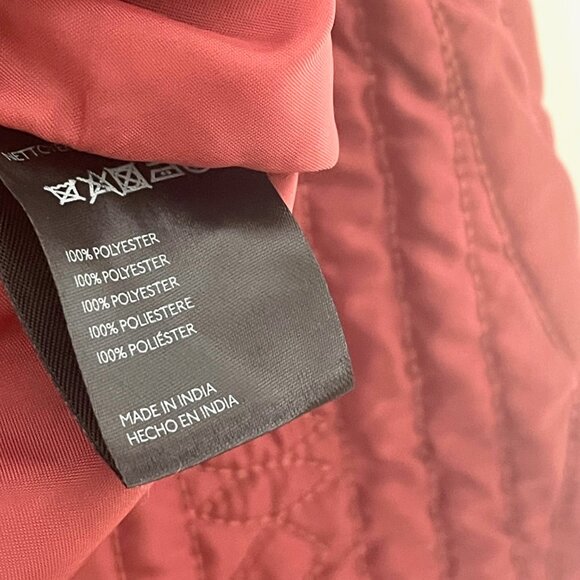 Free People Quinn Quilted Star Appliqué Jacket Cropped Boxy Oversized Rust Marsa - Picture 15 of 15